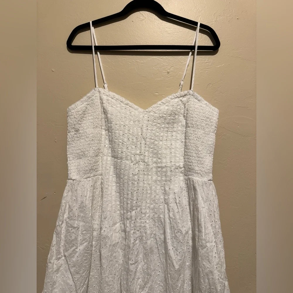 Aerie White eyelet Mini Dress - Picture 5 of 8